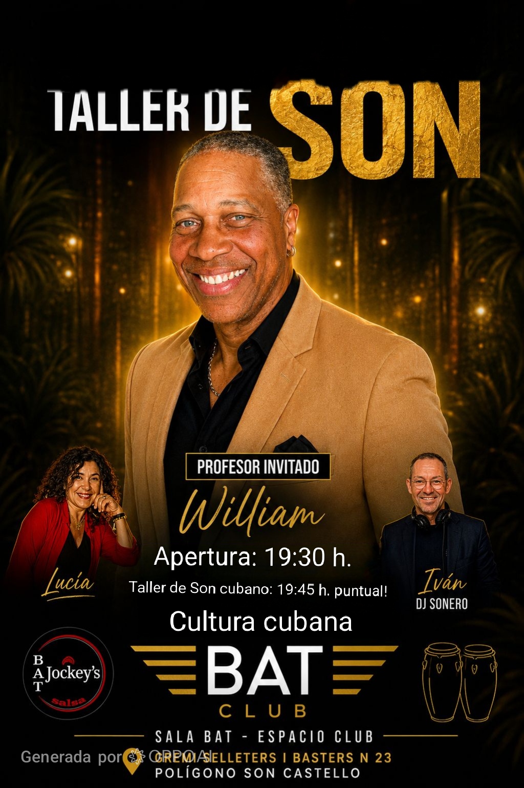 Taller de Son Cubano con William - BAT Club Flyer