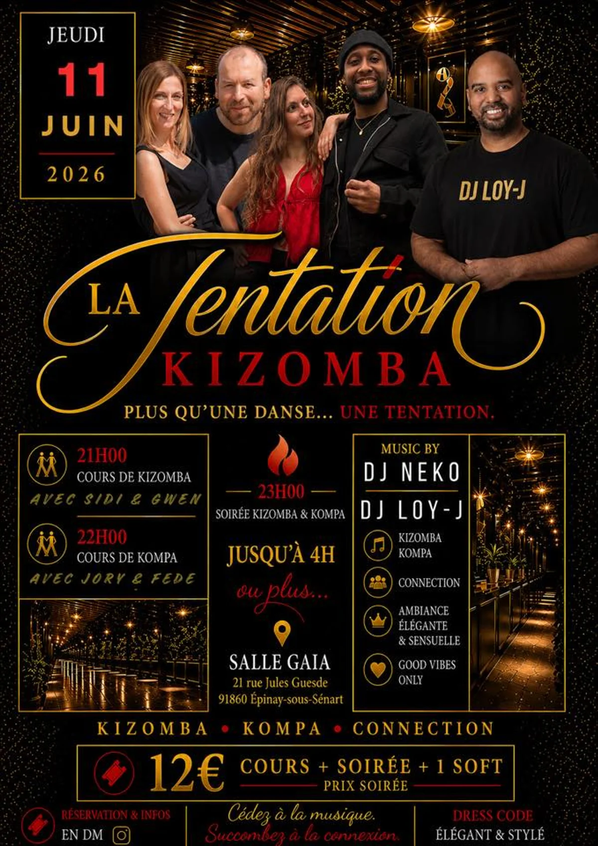 🔺La Tentation Kizomba🔻 Flyer