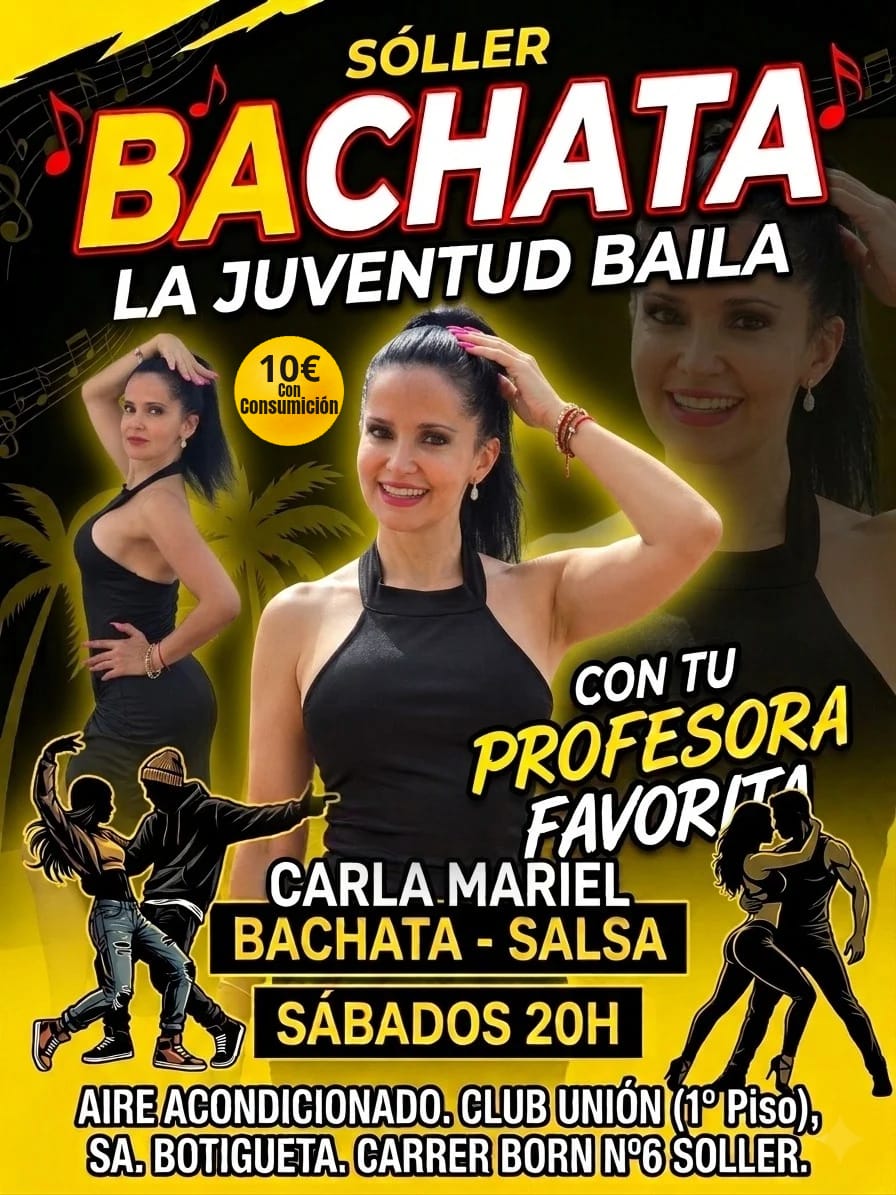 Sóller Baila Bachata Flyer