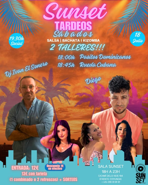 SUNSET TARDEOS Flyer