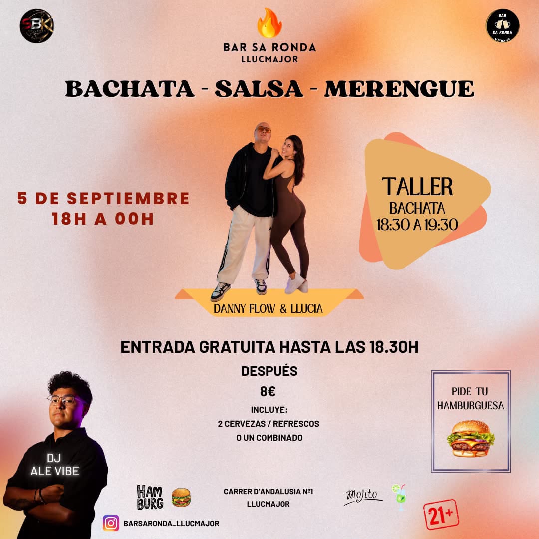 BACHATA - SALSA - MERENGUE Flyer