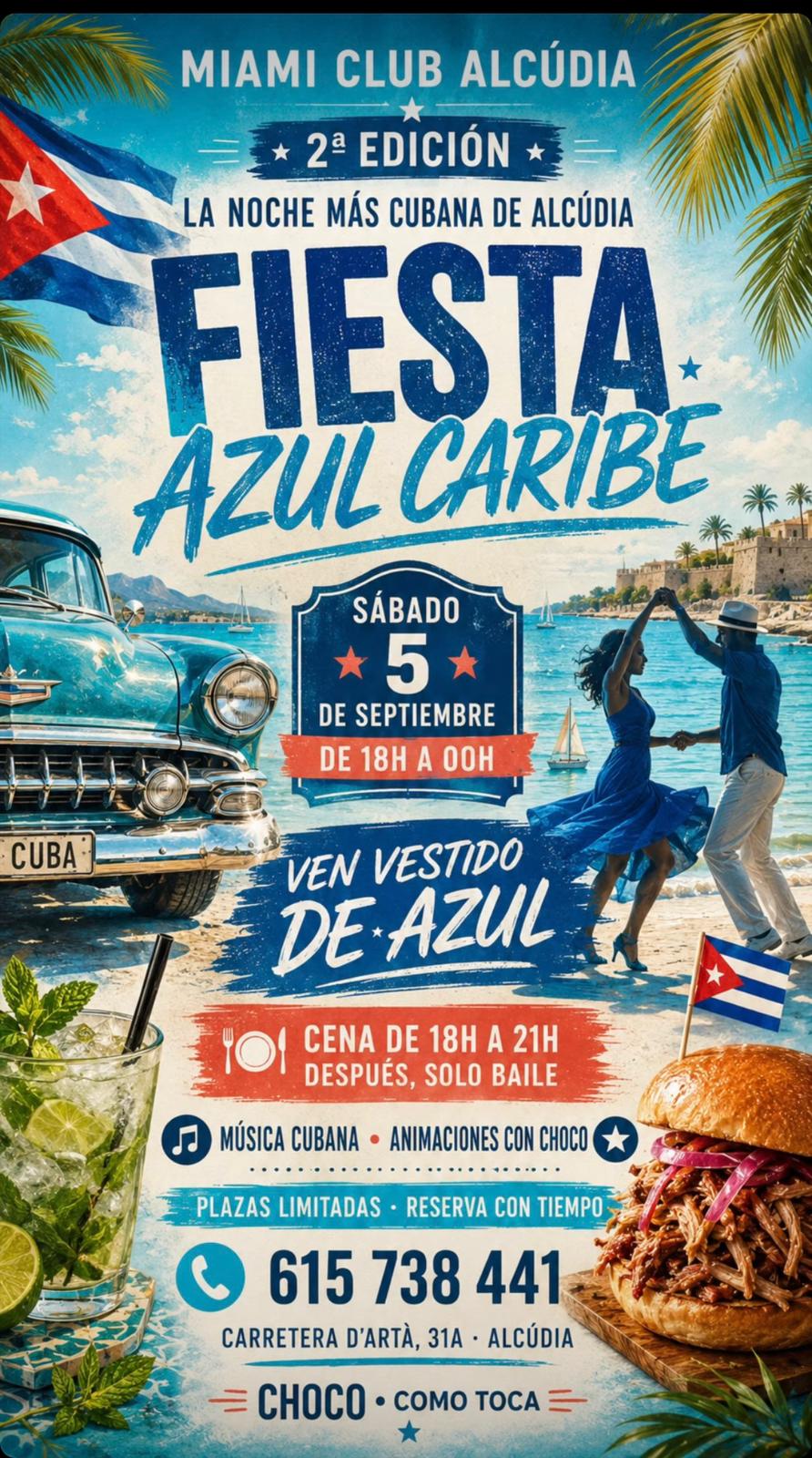 Fiesta Azul Caribe Flyer