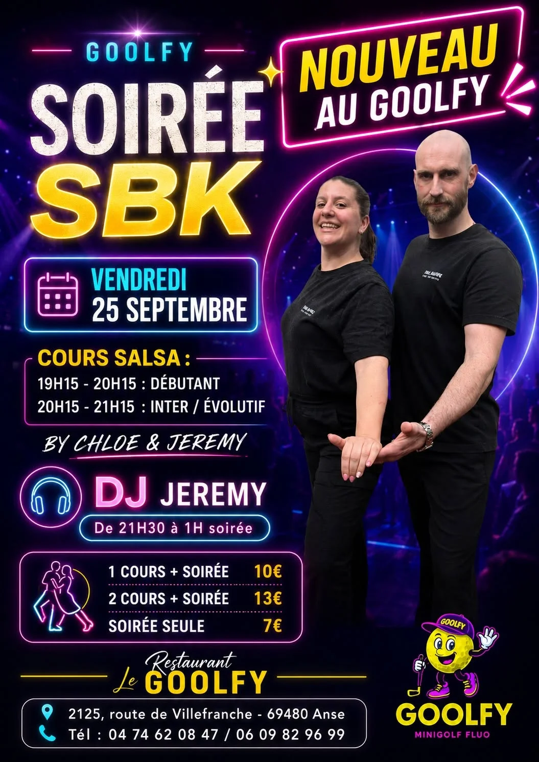 Soiree Sbk – Salsa, Bachata and Kizomba in Anse Flyer