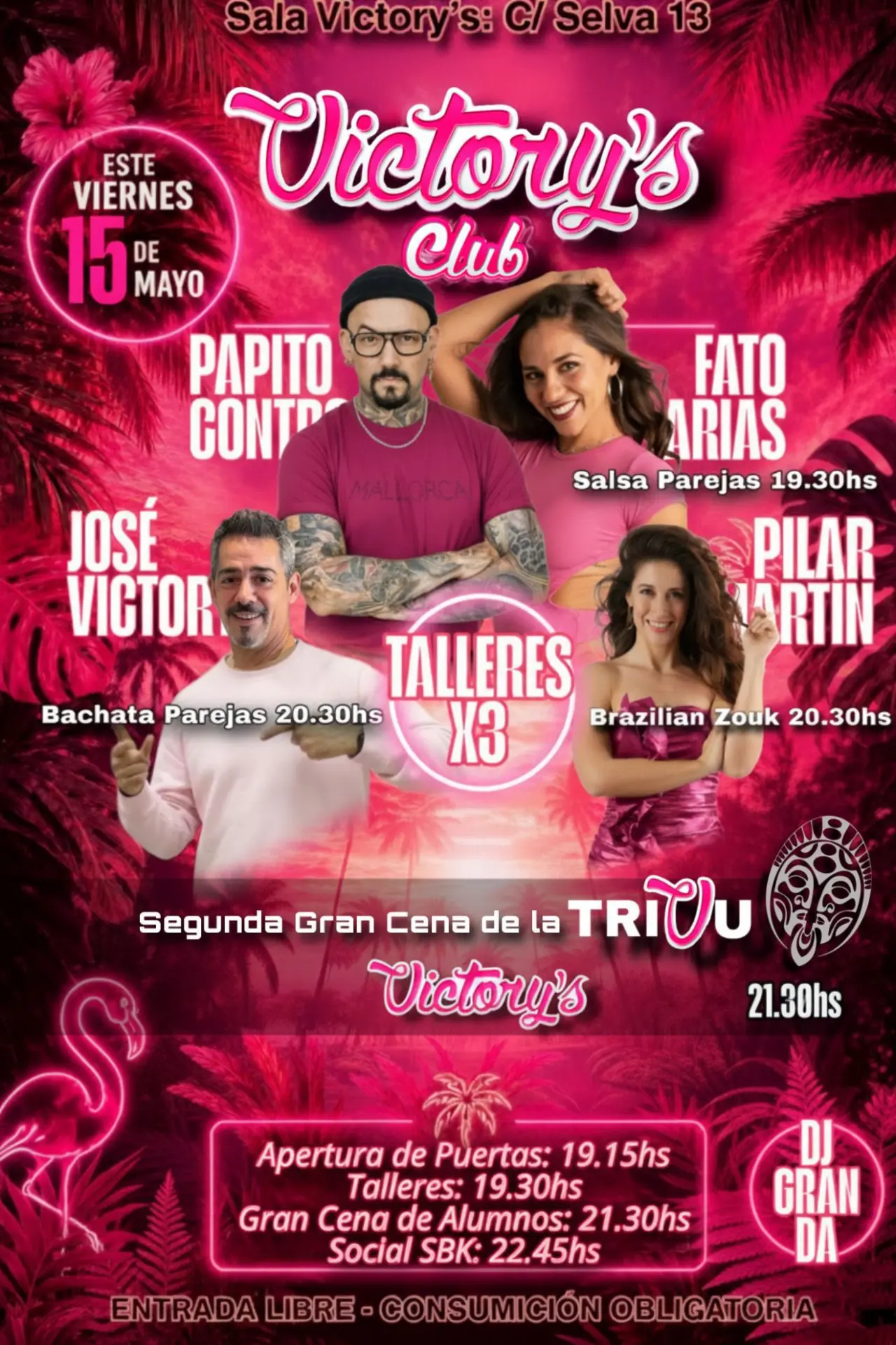 Victory’s Club – Talleres y Fiesta (15 de mayo)