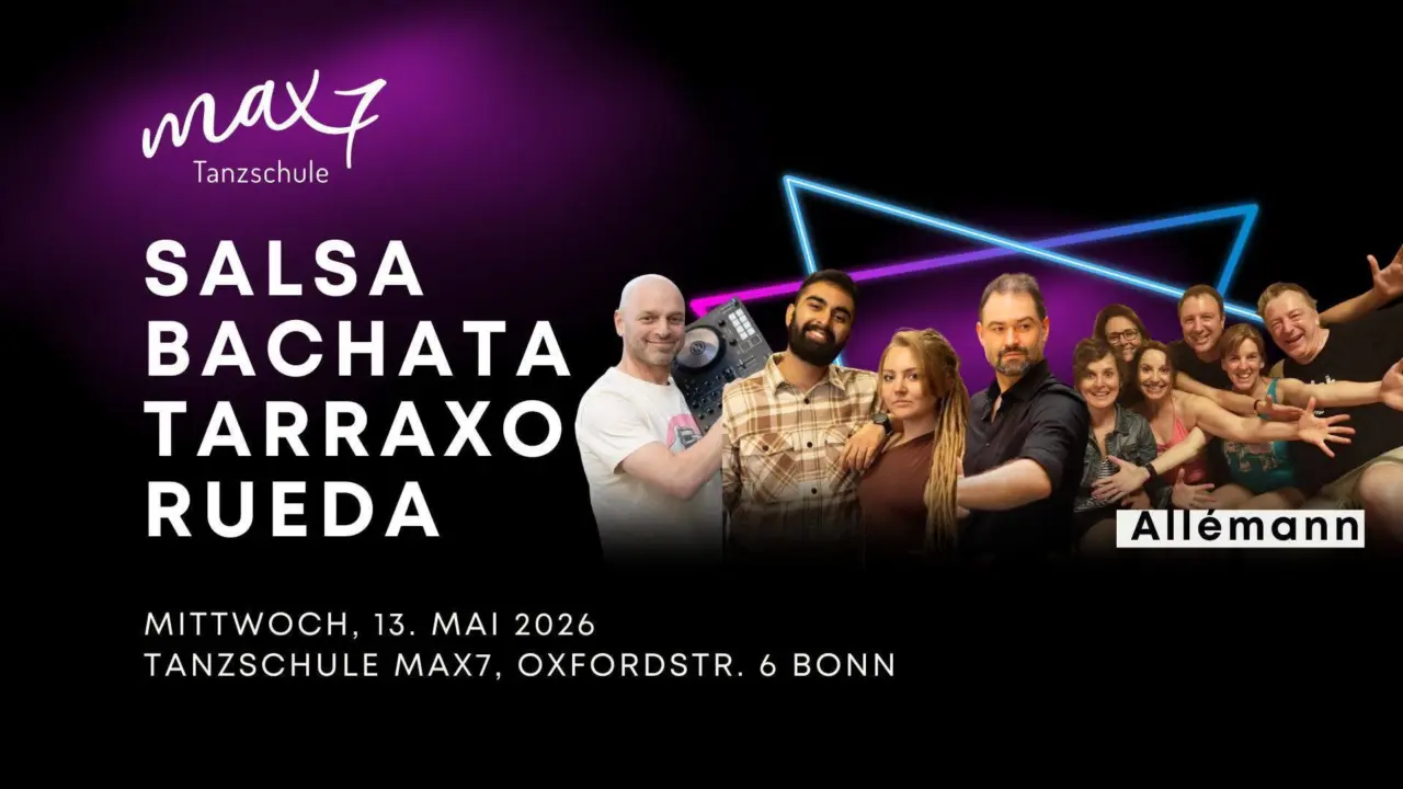 SALSA – BACHATA – TARRAXO – RUEDA · Workshops & Party