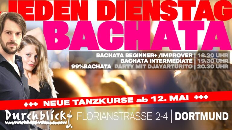 BACHATA Tanzkurse + Party (jeden Dienstag)