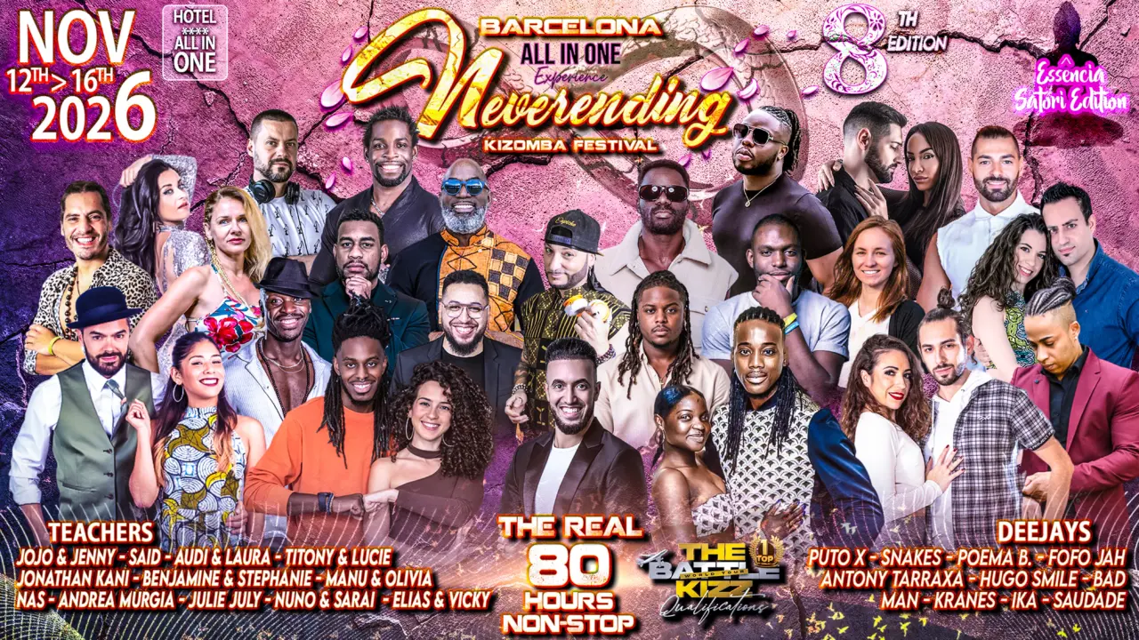 Neverending Kizomba Festival Barcellona 2026 – 8ª Edizione