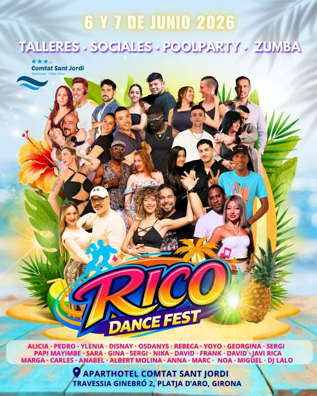 Rico Dance Fest 2026 – Tańcz z rodziną nad morzem w Platja d'Aro