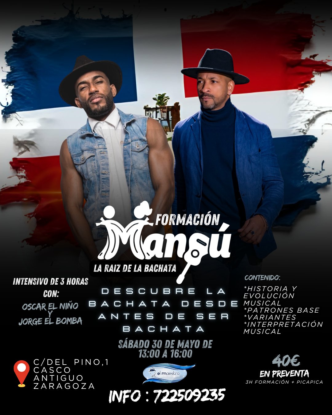 Tradicional Bachata from the root – Taller de 3h en Zaragoza